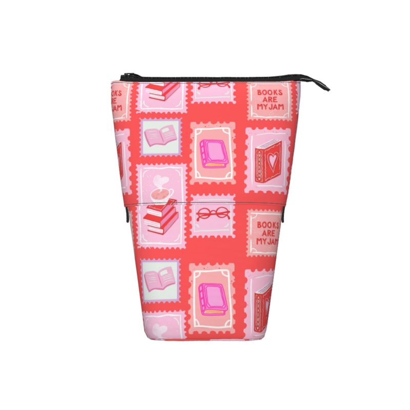 Pagewings Books Are My Jam Pencil Holder Retractable Pencil Bag