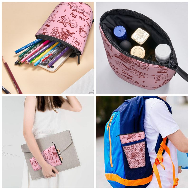 Pagewings Books Are My Love Language Pencil Holder Retractable Pencil Bag