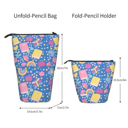 Pagewings Floral  Pencil Holder Retractable Pencil Bag