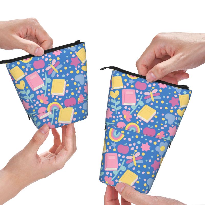Pagewings Floral  Pencil Holder Retractable Pencil Bag