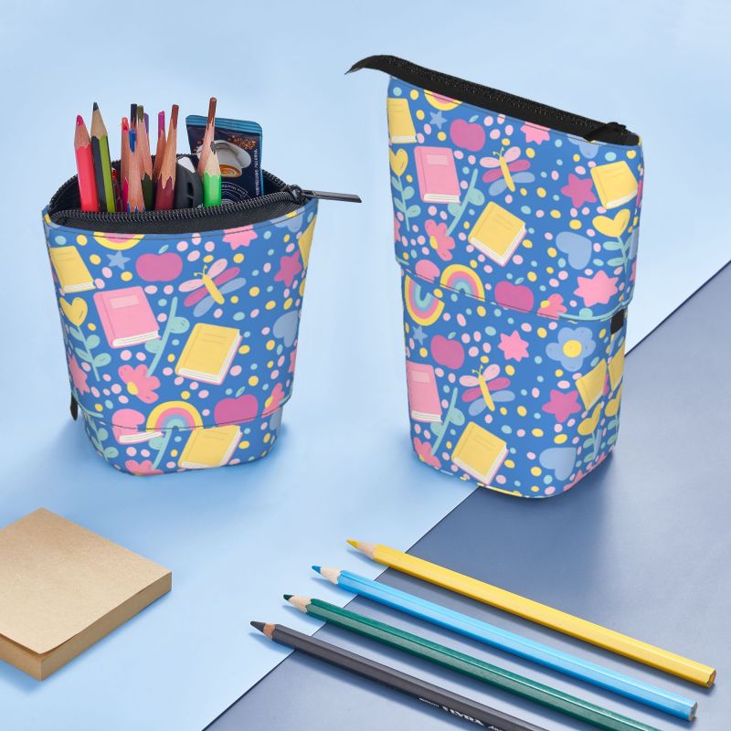 Pagewings Floral  Pencil Holder Retractable Pencil Bag