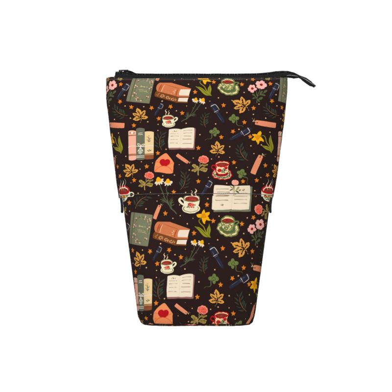 Pagewings Bohemian Book Lover Pencil Holder Retractable Pencil Bag