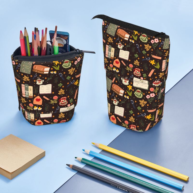 Pagewings Bohemian Book Lover Pencil Holder Retractable Pencil Bag