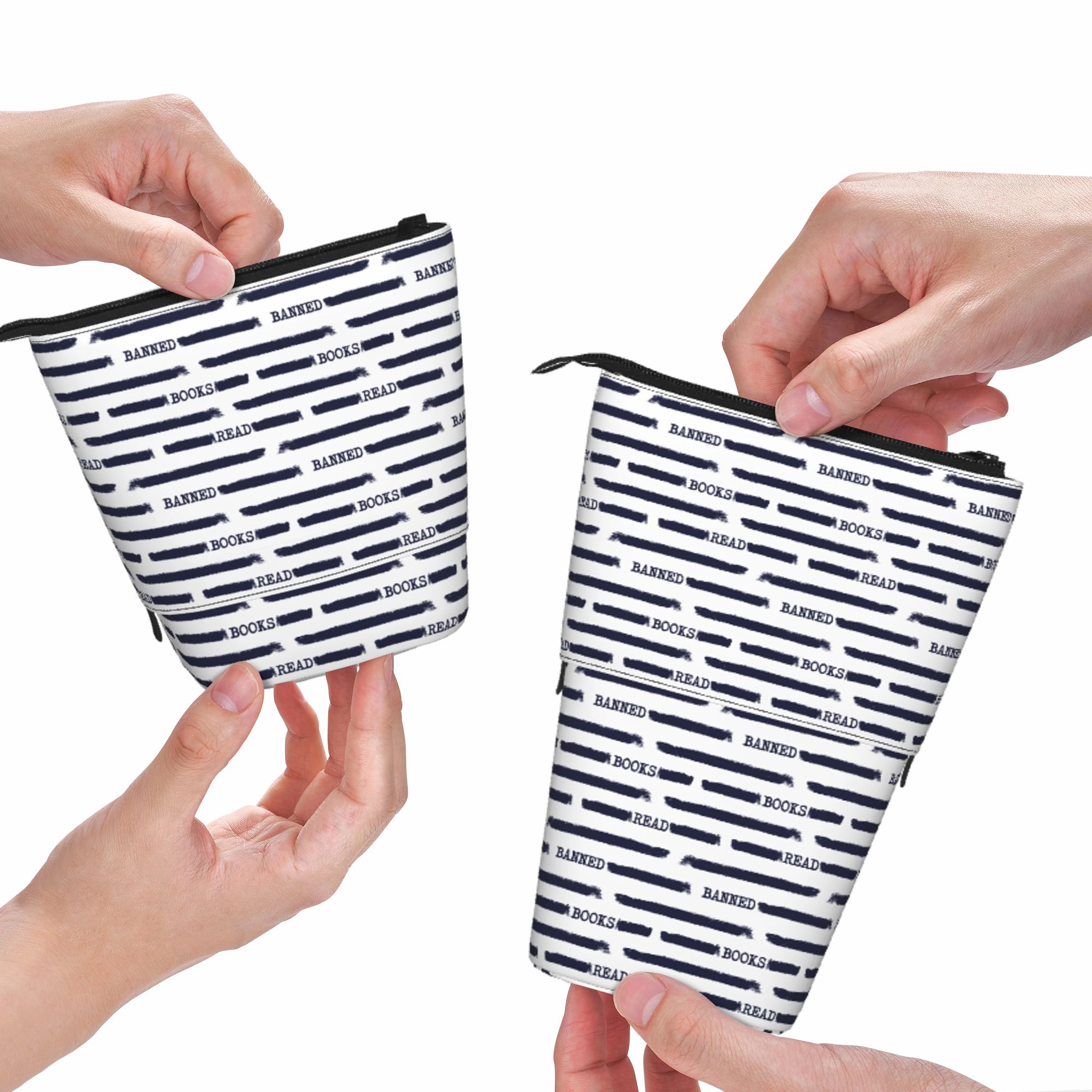 Pagewings Read Books Pencil Holder Retractable Pencil Bag