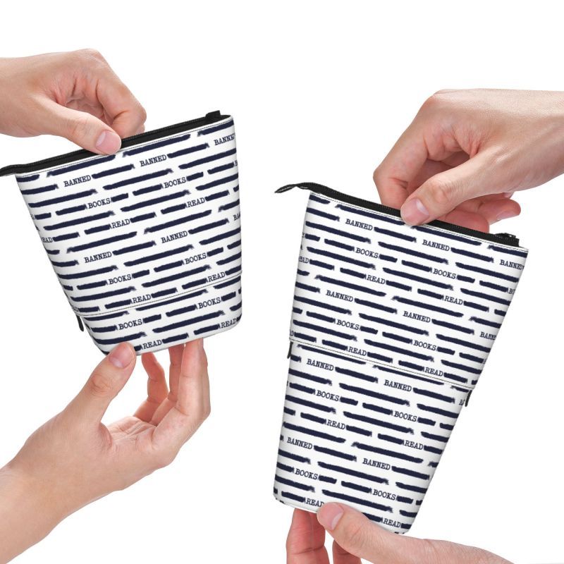 Pagewings Read Books Pencil Holder Retractable Pencil Bag
