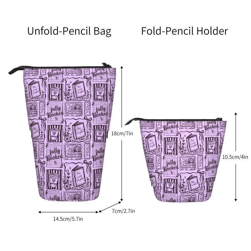 Pagewings Fully Booked Pencil Holder Retractable Pencil Bag
