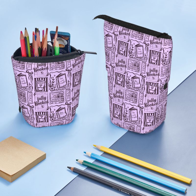 Pagewings Fully Booked Pencil Holder Retractable Pencil Bag