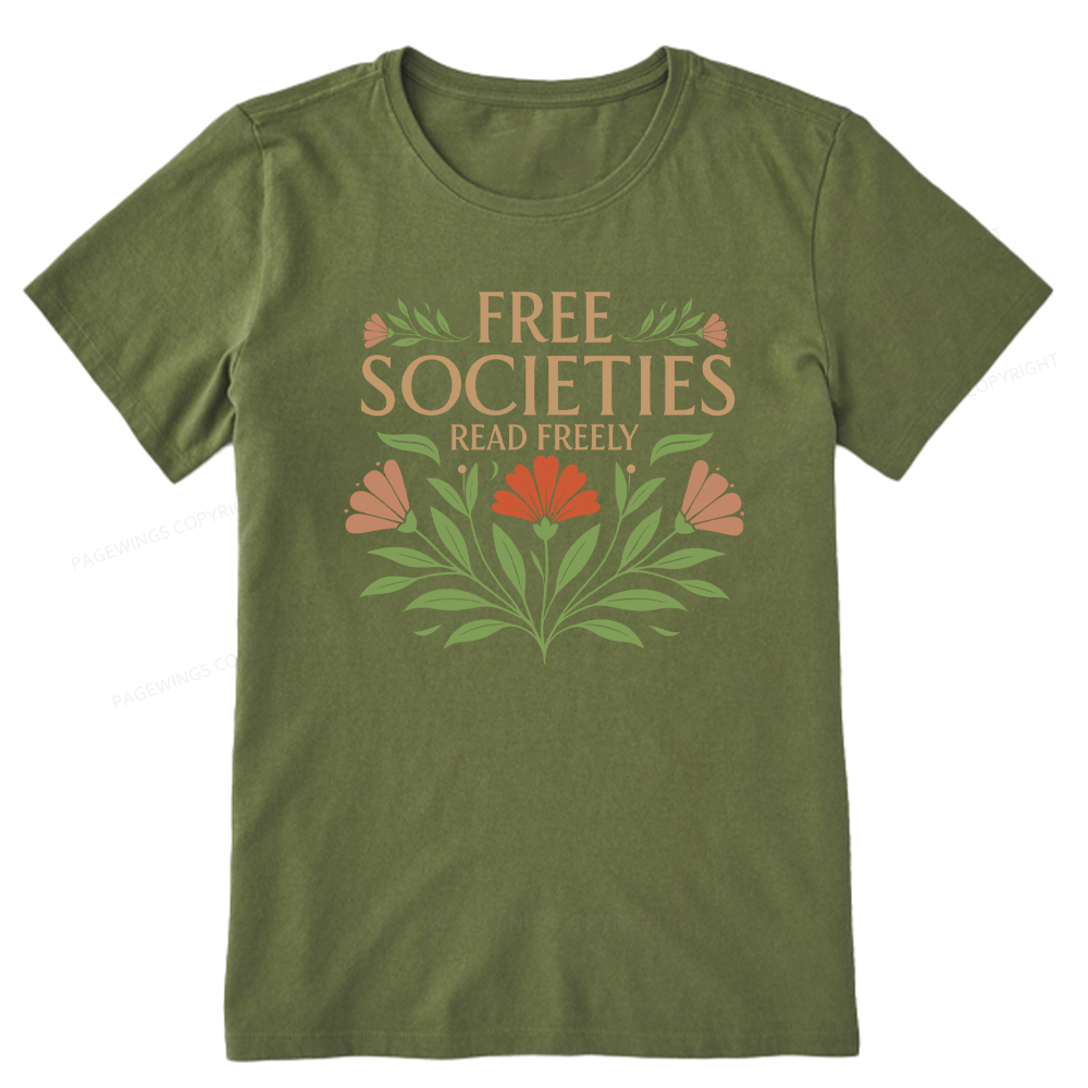 Pagewings Free Societies Read Freely Unisex Classic T-shirt