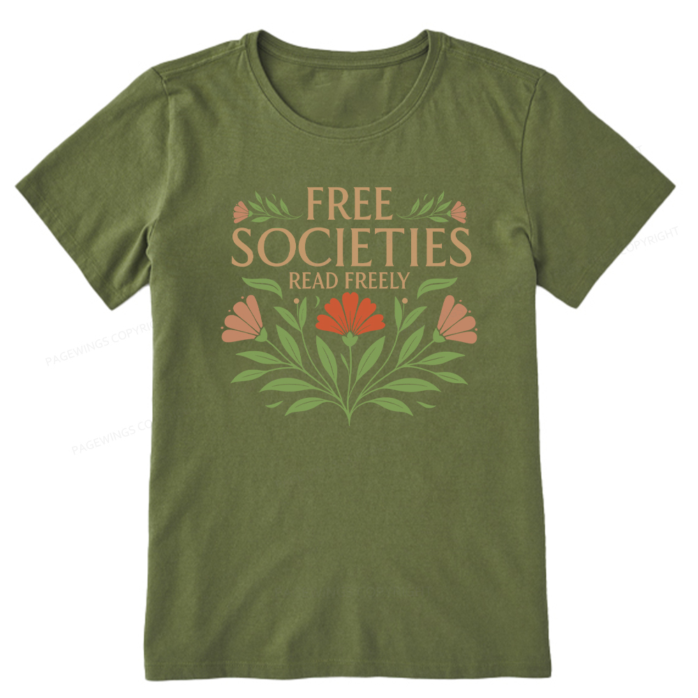Pagewings Free Societies Read Freely Unisex Classic T-shirt