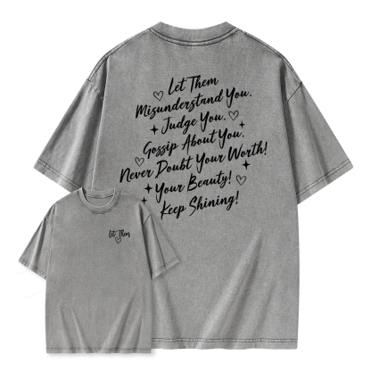 Pagewings Let Them Unisex Washed T-shirt