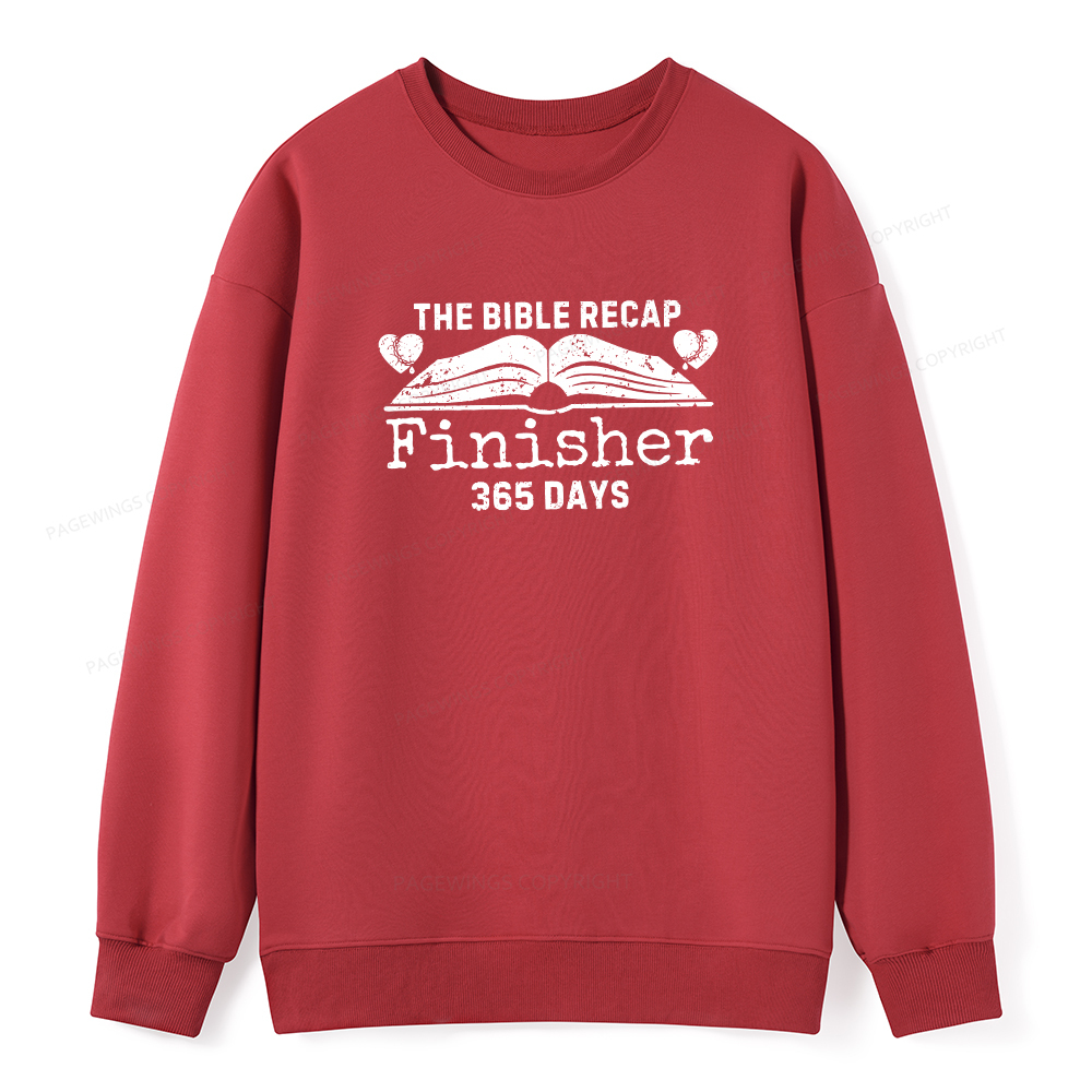 Pagewings The Bible Recap Finisher 365 Days Unisex Classic Sweatshirt