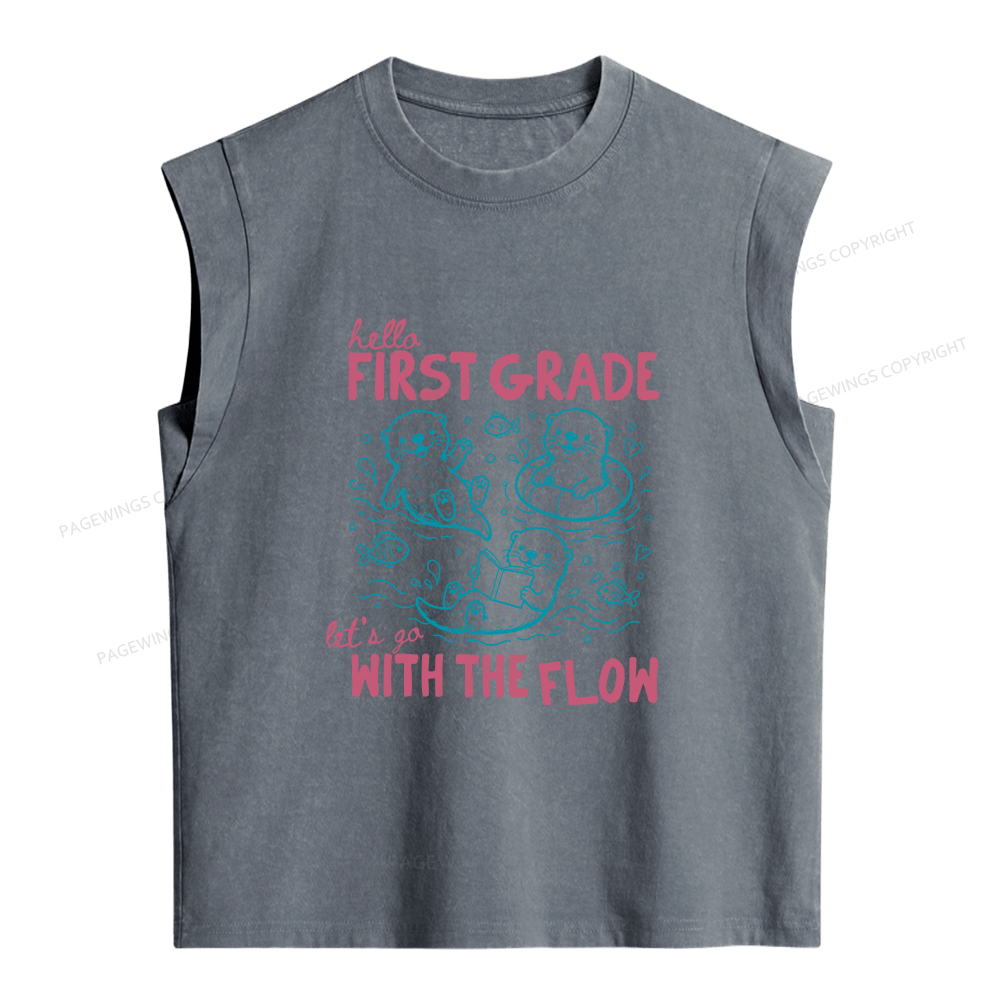 Pagewings Personalized Back to School Women's Washed Tank Top