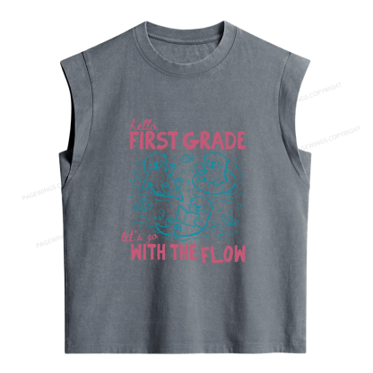 Pagewings Personalized Back to School Women's Washed Tank Top