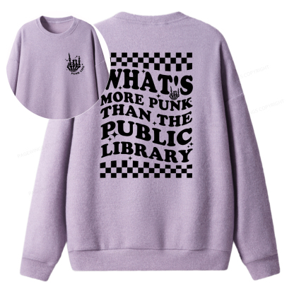 Pagewings Punk The Public Library Unisex Knit Sweatshirt