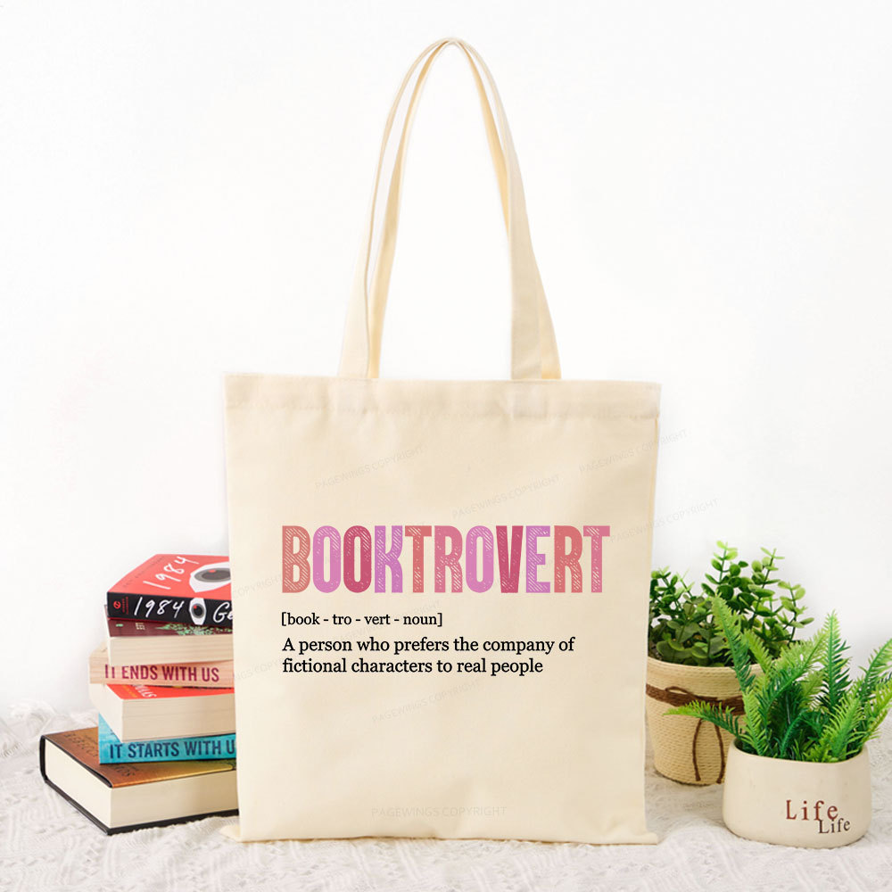 Pagewing Funny Book Lover Tote Bag