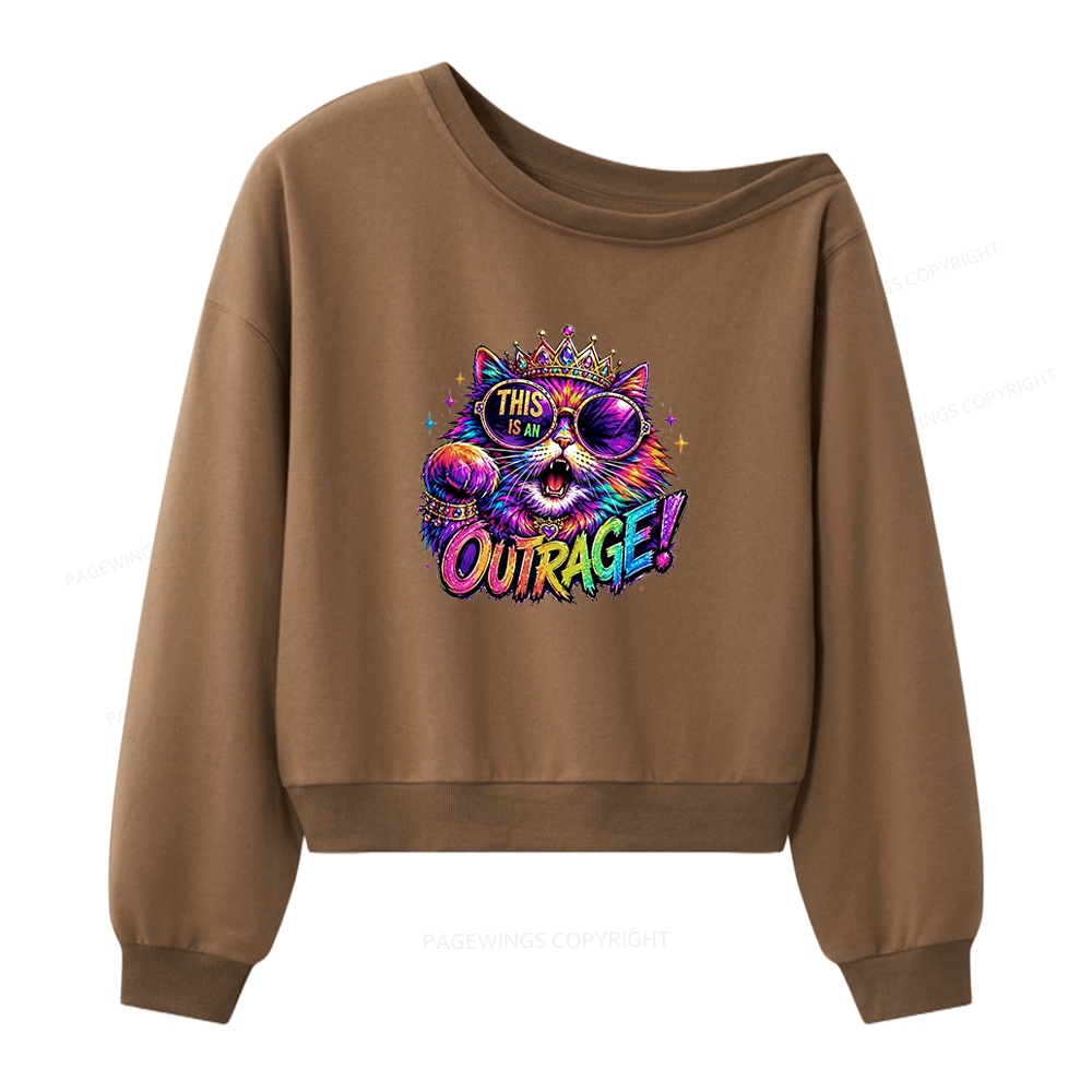 Pagewings Sci Fi Book Lover Women Off Shoulder Sweatshirt
