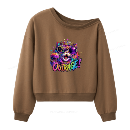 Pagewings Sci Fi Book Lover Women Off Shoulder Sweatshirt