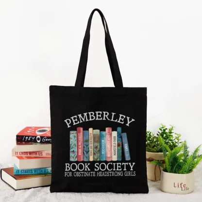 Pagewings Pemberley Book Society Tote Bag