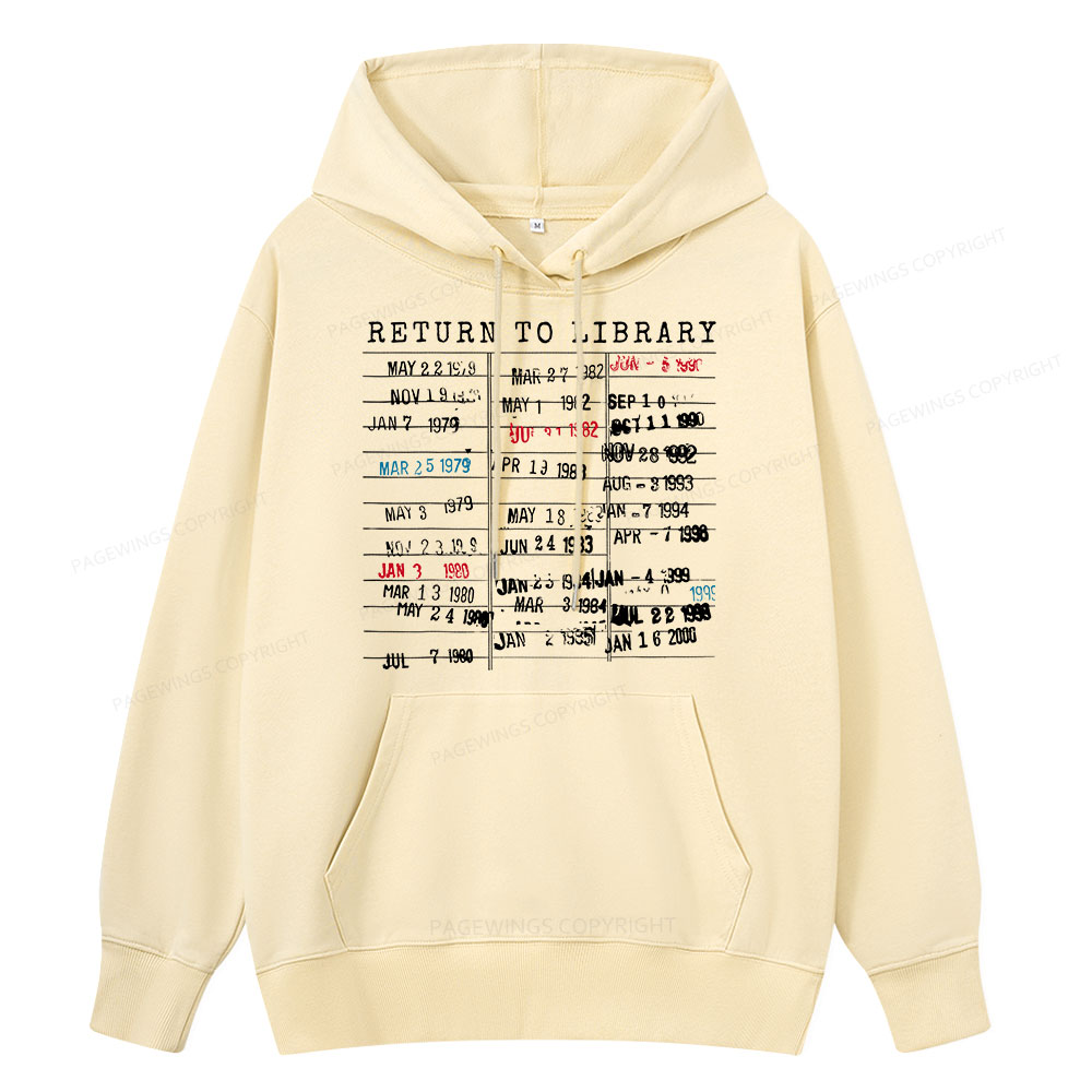 Pagewing Return To Library Unisex Classic Hoodie