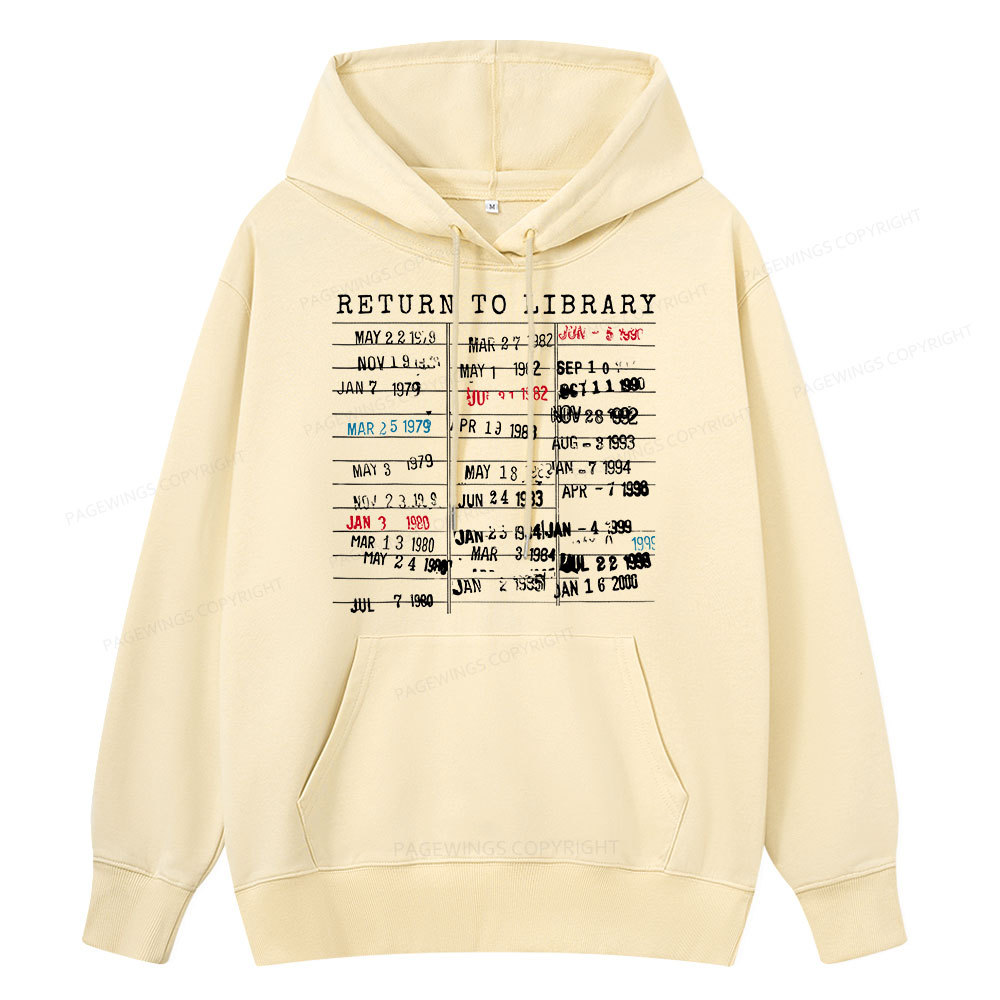 Pagewing Return To Library Unisex Classic Hoodie