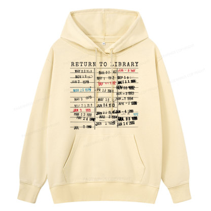 Pagewing Return To Library Unisex Classic Hoodie