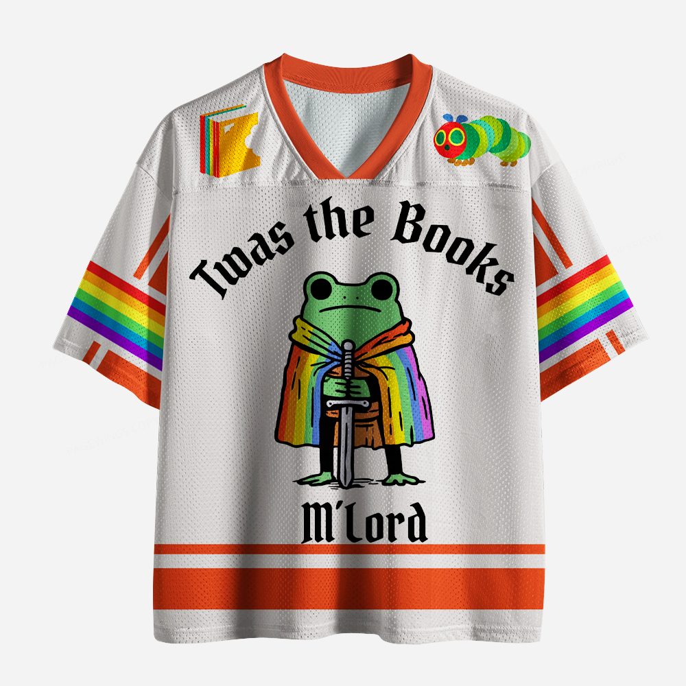 Pagewings Twas The Books M'Lord Unisex Mesh Jersey