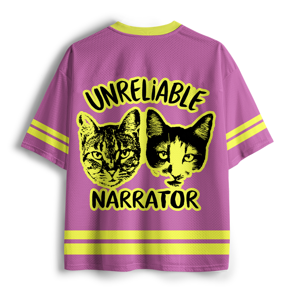 Pagewings Unreliable Narrator Unisex Mesh Jersey