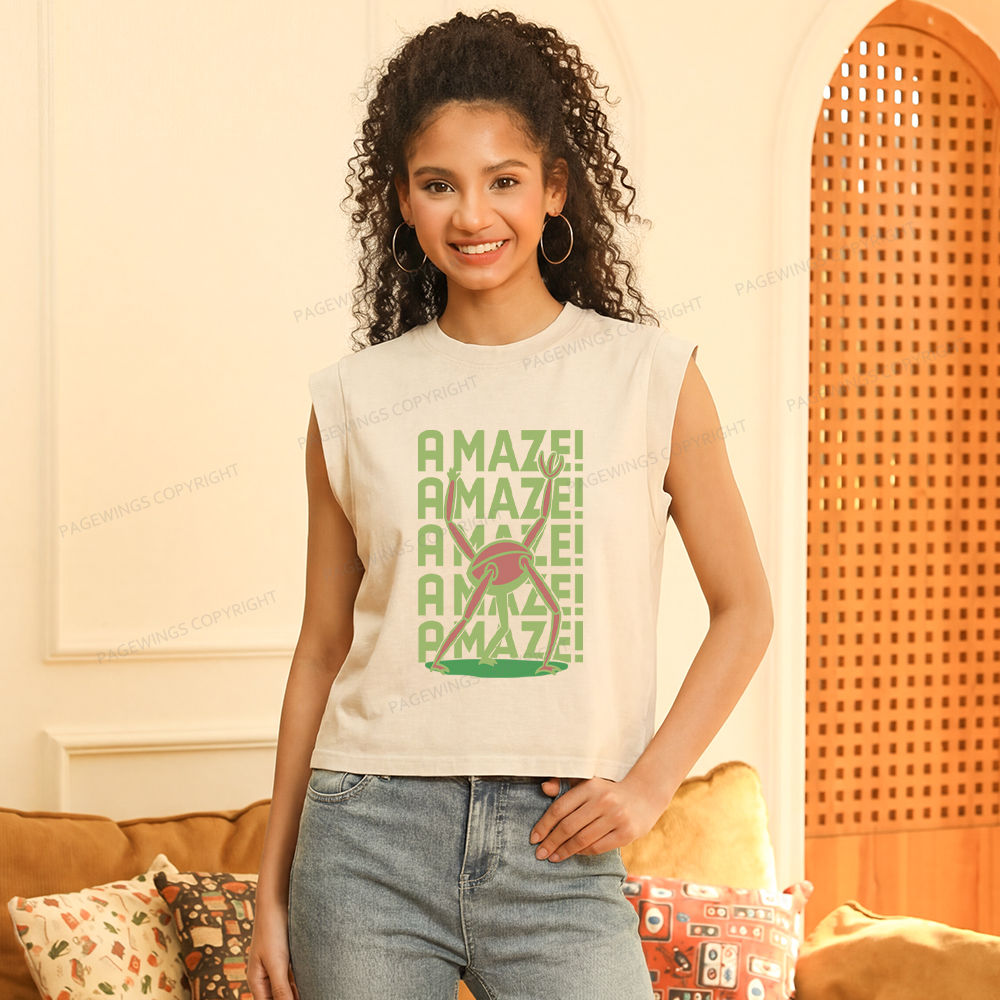 Pagewings Rocky Amaze Women's Washed Tank Top