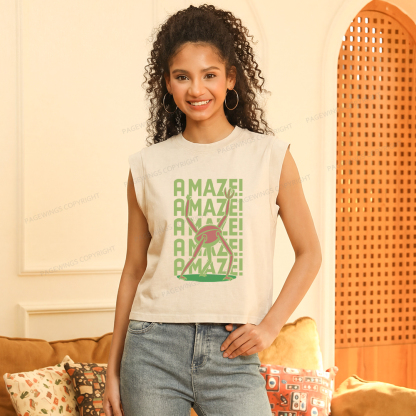 Pagewings Rocky Amaze Women's Washed Tank Top