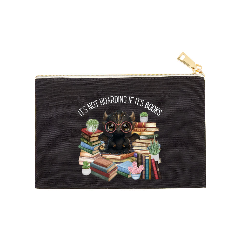 Pagewings Not Hoarding Books Cute Dragon Reading Pouch
