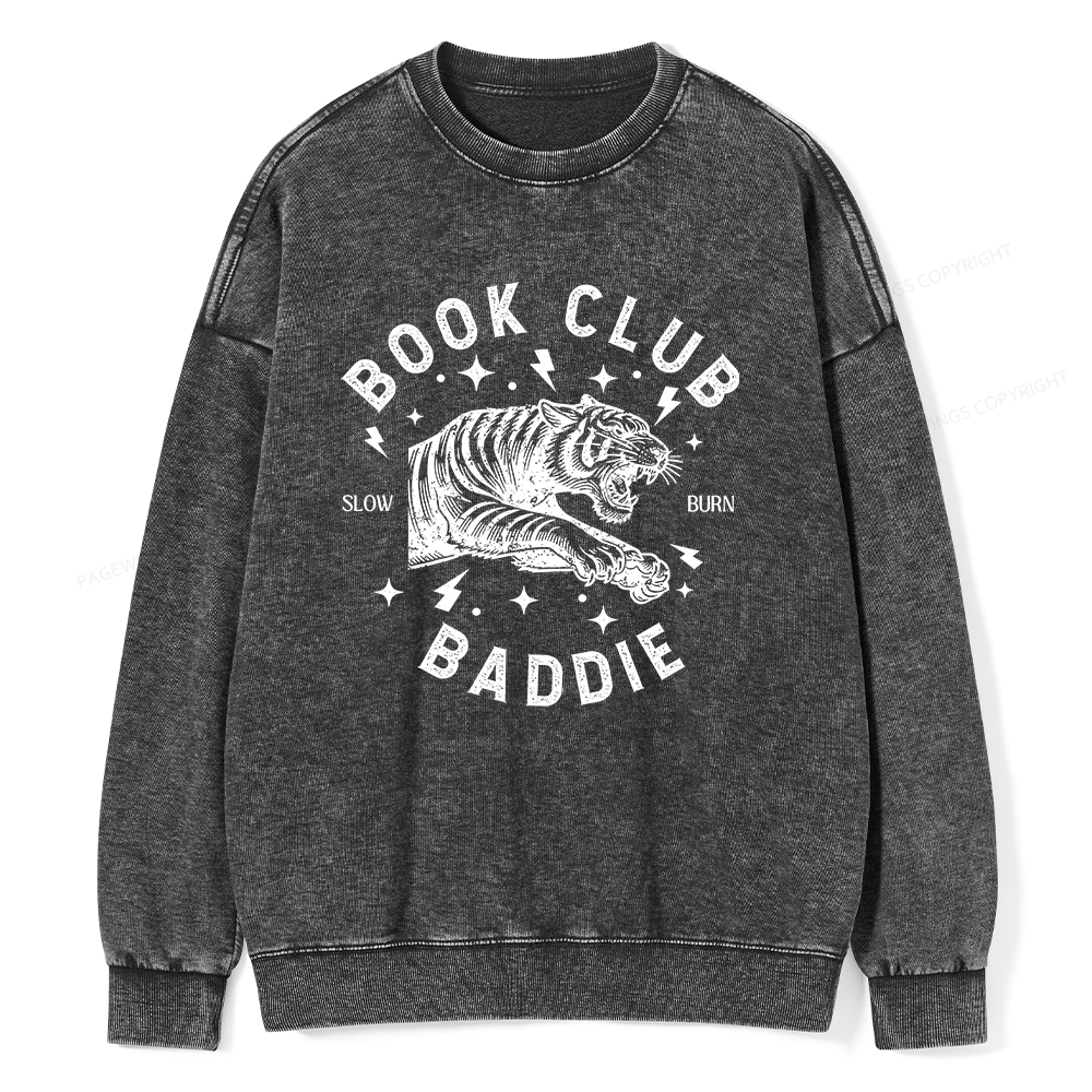 Pagewings Book Club Unisex Washed Sweatshirt