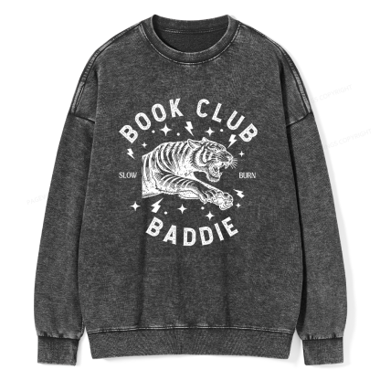 Pagewings Book Club Unisex Washed Sweatshirt