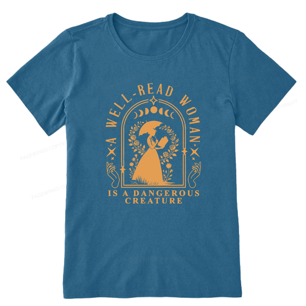 Pagewings A Well-Read Woman Is A Dangerous Creature Unisex Classic T-shirt