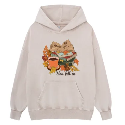Pagewings Thanksgiving You Fall In Unisex Washed Hoodie
