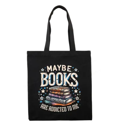 Pagewings Maybe Books Are Addicted To Me Tote Bag