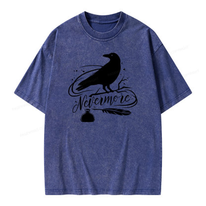 Pagewing  Edgar Allen Poe tee Unisex Washed T-shirt