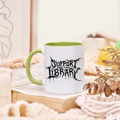 Pagewings Support Your Local Library Mug
