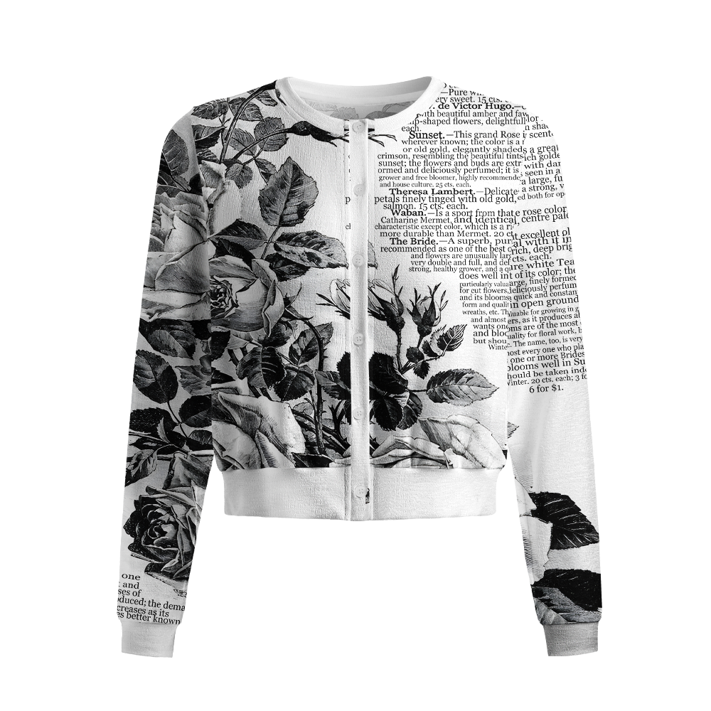 Pagewings Book Lover Crew Neck Cardigan Sweaters