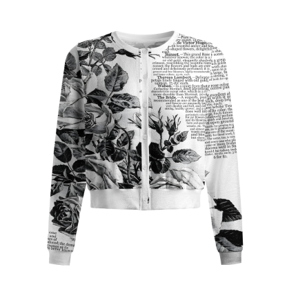 Pagewings Book Lover Crew Neck Cardigan Sweaters