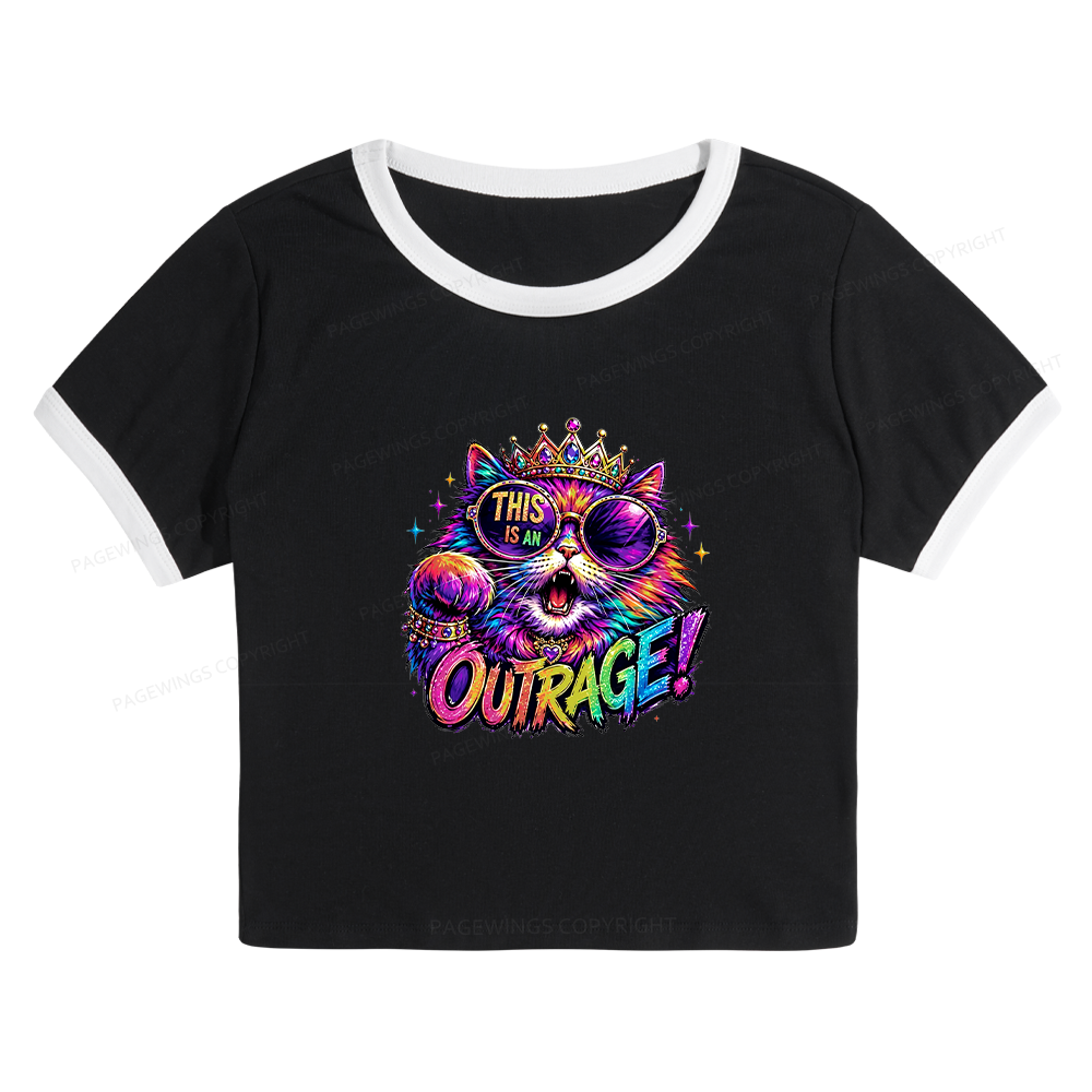 Pagewings Sci-Fi Book Lover Baby Tee Cropped Ringer T-Shirt