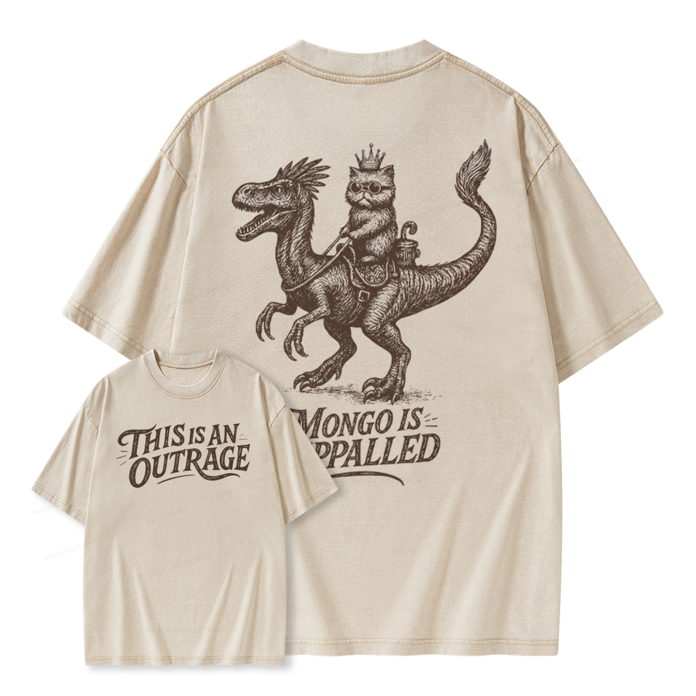 Pagewings This Is An Outrage Unisex Washed T-shirt