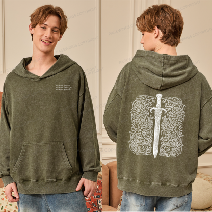 Pagewings You Do Not Yield Unisex Washed Hoodie