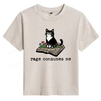 Pagewings Rage Consumes Me Women's Washed T-shirt