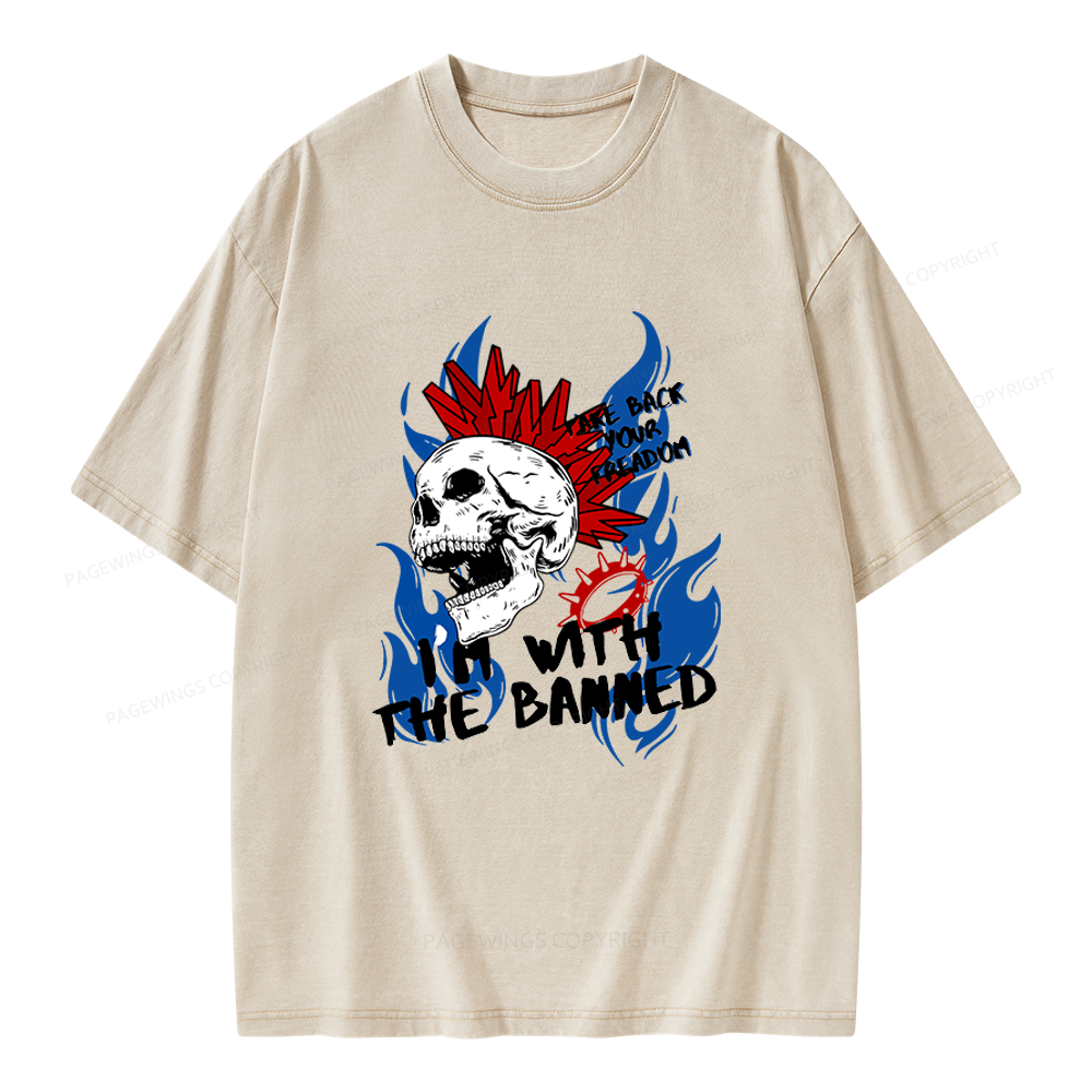 Pagewings Take Back Your Freadom Unisex Washed T-shirt