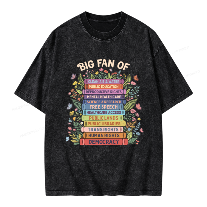 Pagewings Progressive Book Unisex Washed T-shirt