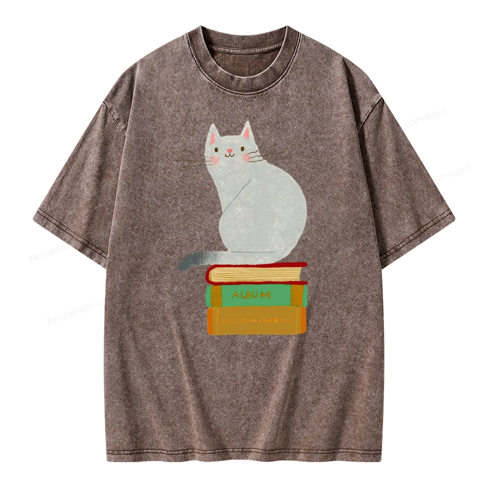 Pagewings Want To Read A Book Right Now Unisex Washed T-shirt