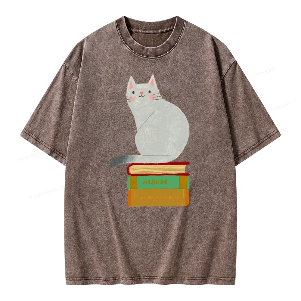 Pagewings Want To Read A Book Right Now Unisex Washed T-shirt