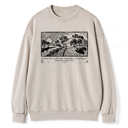 Pagewings Vintage Galley Unisex Washed Sweatshirt