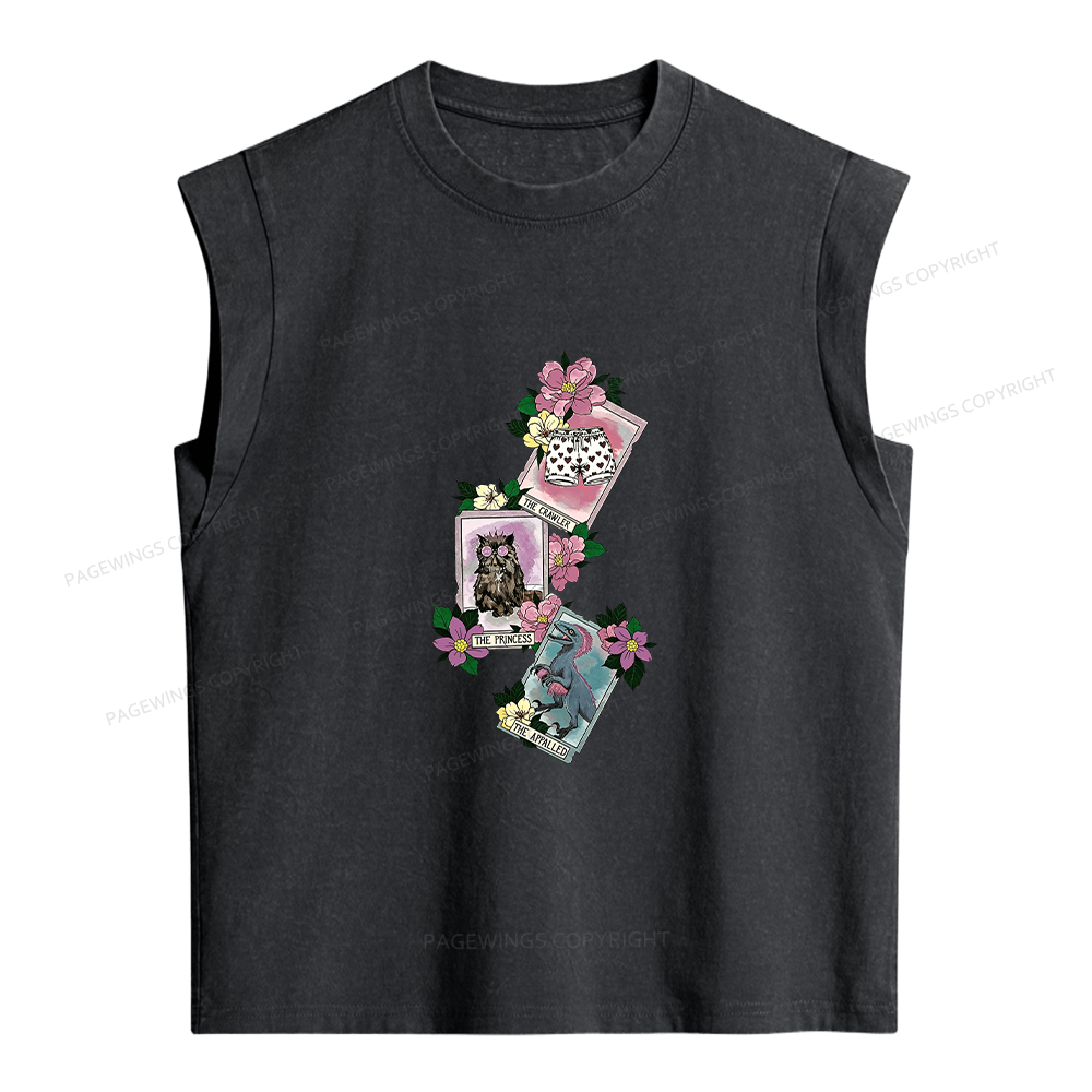 Pagewings Sci Fi Bookish Women's Washed Tank Top