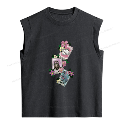 Pagewings Sci Fi Bookish Women's Washed Tank Top